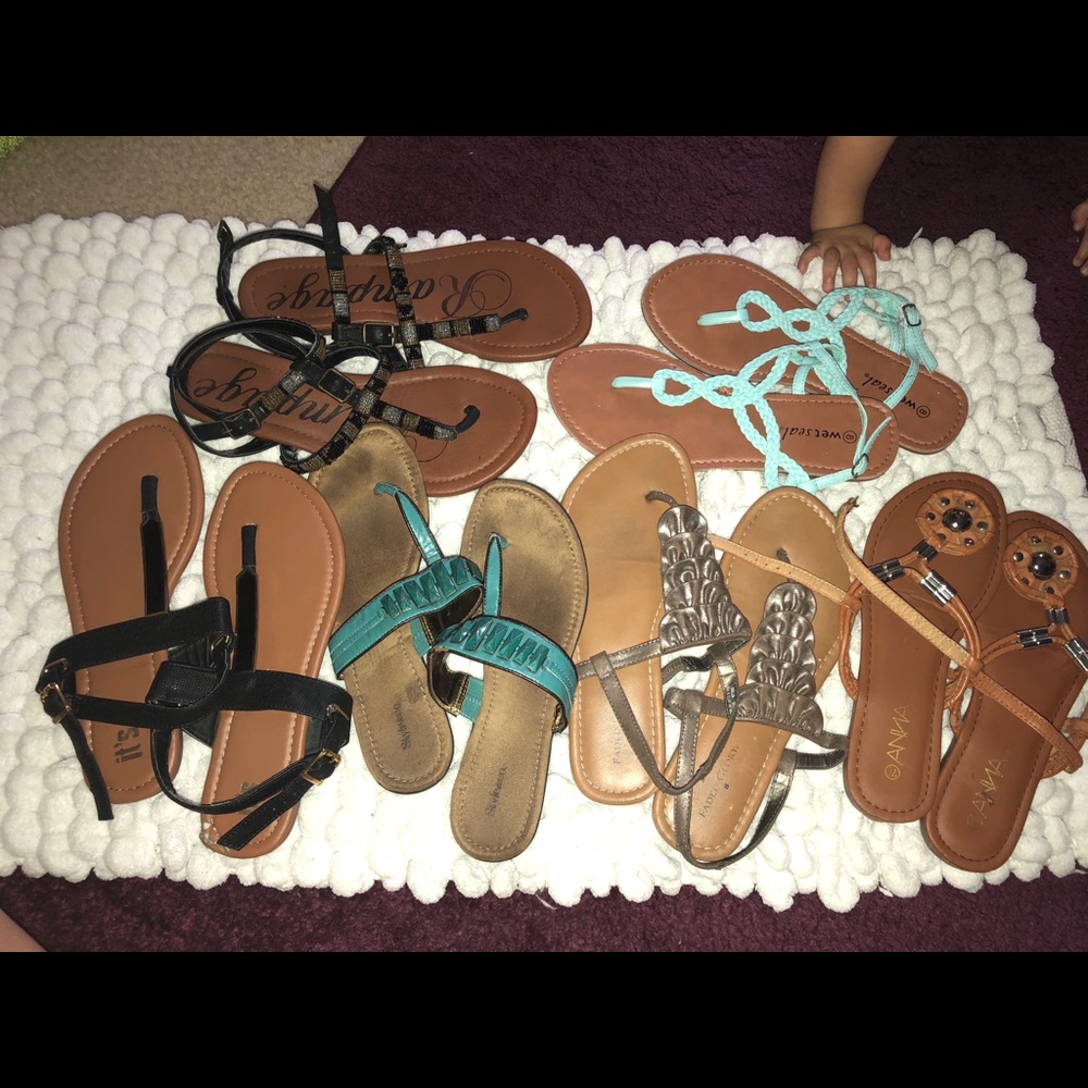 7/8 Sandals Lot!!!!